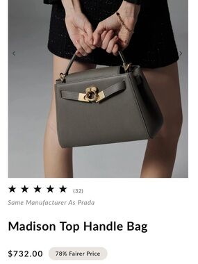 Paris Wang Madison Top Handle Medium Bag - Parisian Grey